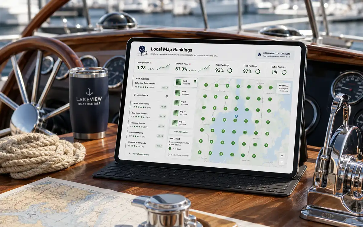 Local SEO case study for Lake St. Clair Boat Rentals