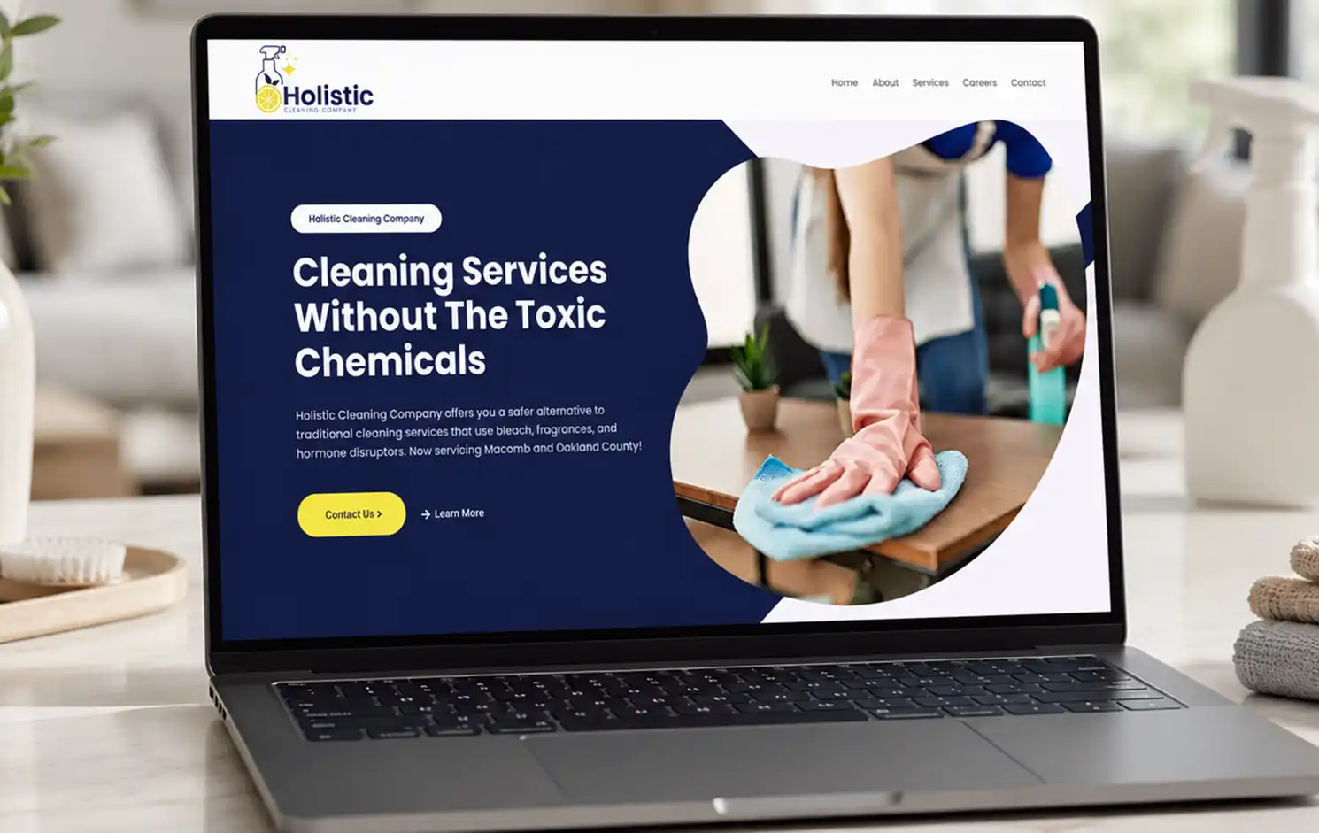 Custom website design by LJB Marketing Agency
