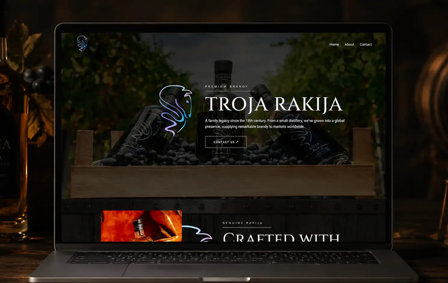 Website design portfolio example by LJB Marketing Agency