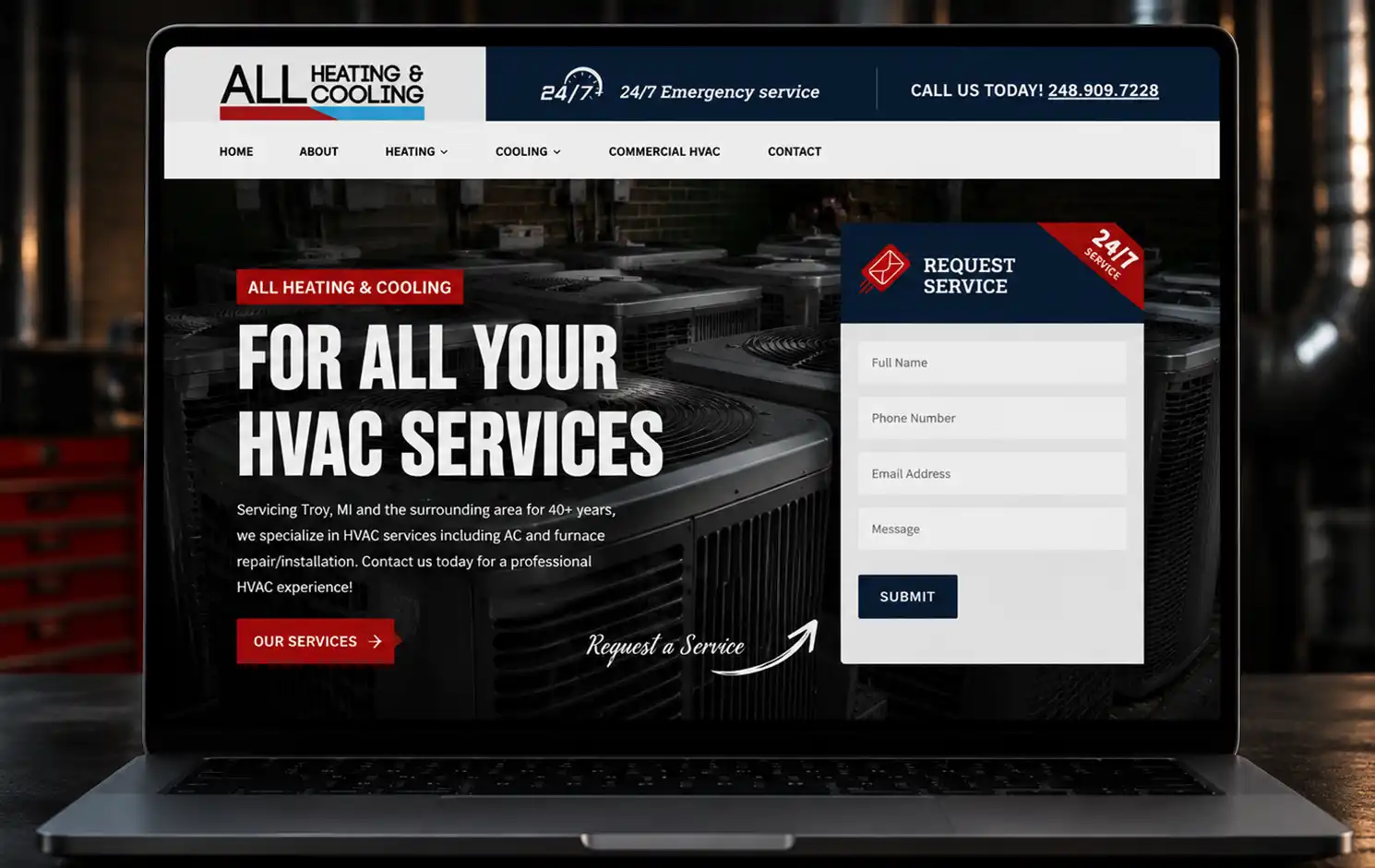 Professional website design by LJB Marketing Agency